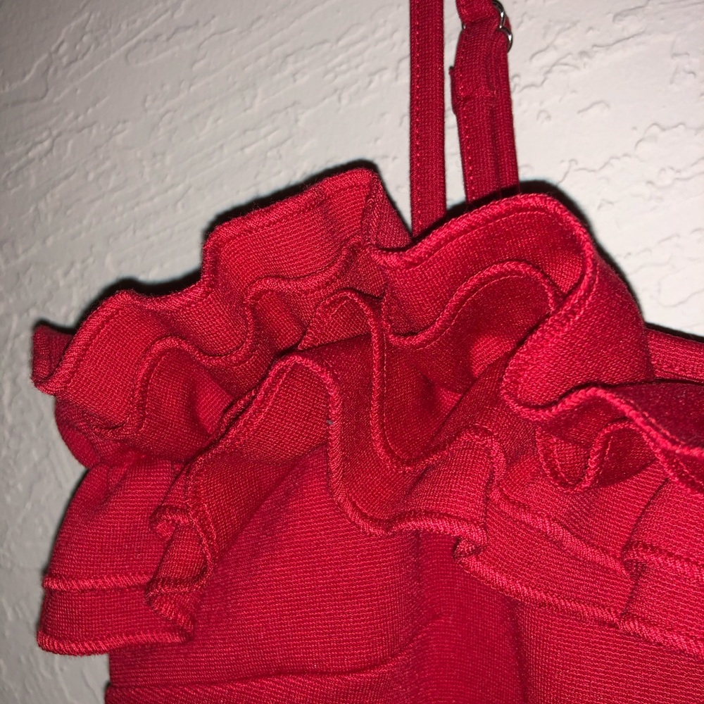 Red Ruffle Dress - Picture 7 of 7